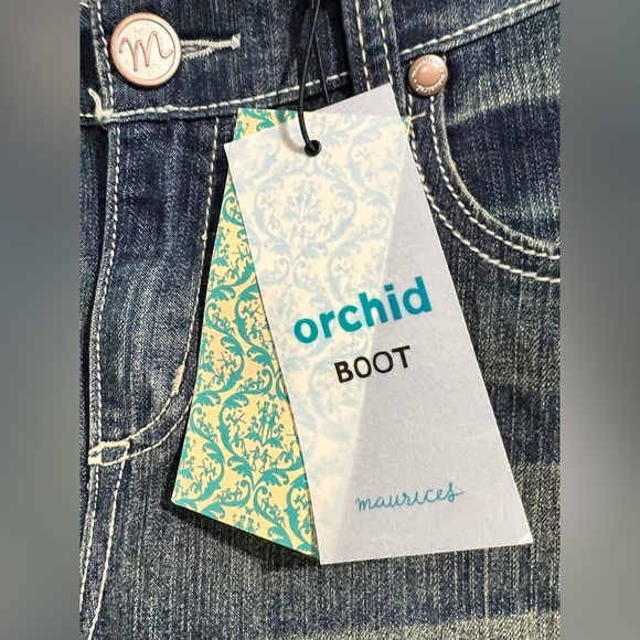 NEW NWT women’s Maurice’s‎ jeans 16 short orchid boot - Picture 3 of 8